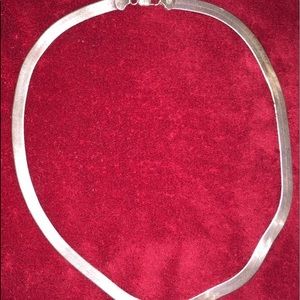 18” Sterling Silver (925) herringbone necklace